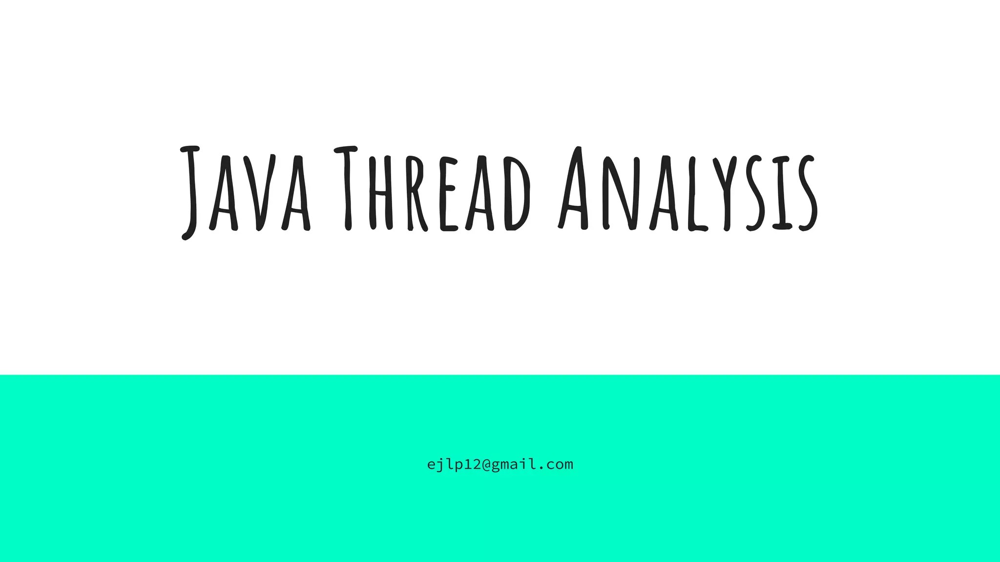 Java troubleshooting thread dump PPT