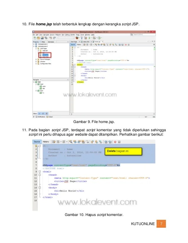 Java web application 2 membuat template web