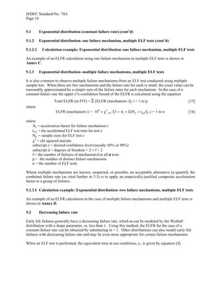 Early Life Failure Rate Calculation Procedure for Semiconductor