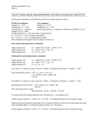 Early Life Failure Rate Calculation Procedure for Semiconductor