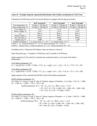 Early Life Failure Rate Calculation Procedure for Semiconductor