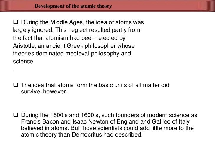 Atomic Theory