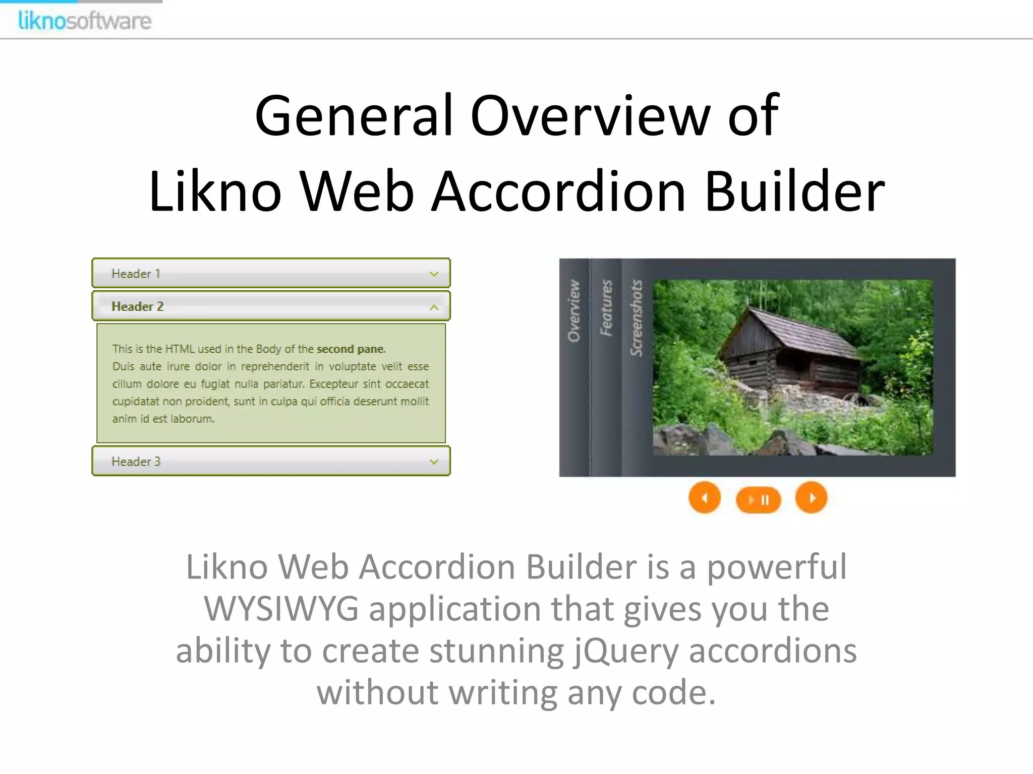 jQuery web Accordion PPT