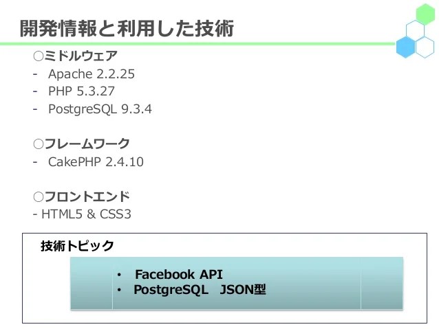 PostgreSQL JSON型と Facebook APIを使ってvwebアプリ開発をした話