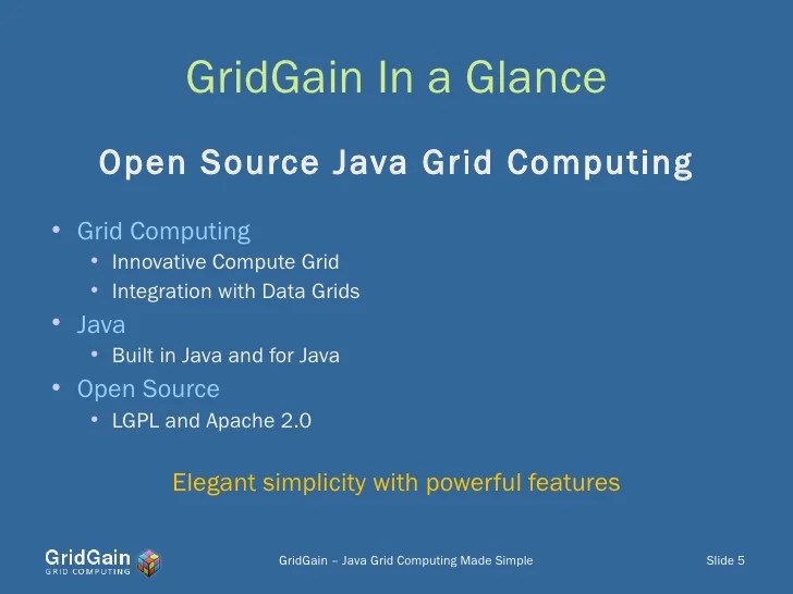 GridGain Java Grid Computing Made Simple