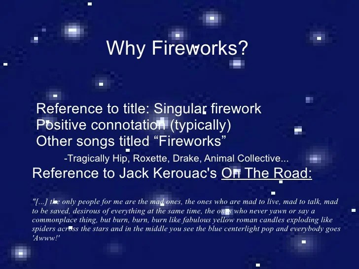 Figurative language in Katy Perry's "Firework"