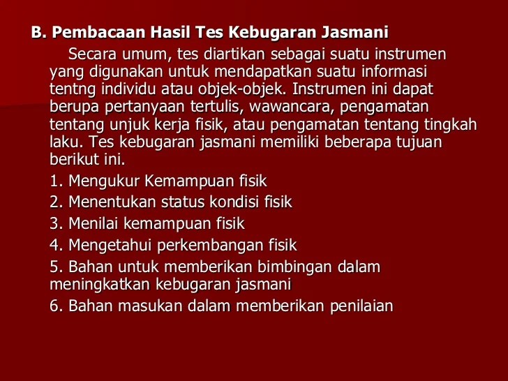 Kebugaran Jasmani