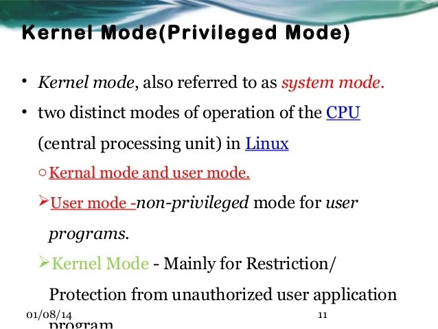 What Is the Difference Between Kernel Mode and User.