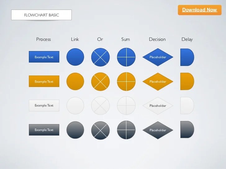 [Keynote template] Flowchart Basic