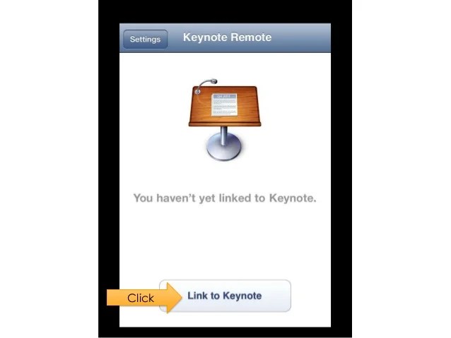 Connecting your Keynote App with the Keynote Remote