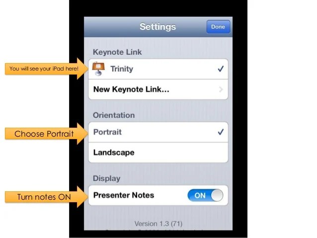 Connecting your Keynote App with the Keynote Remote