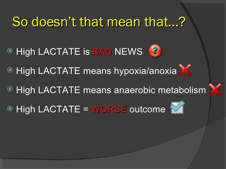 Lactate Overview