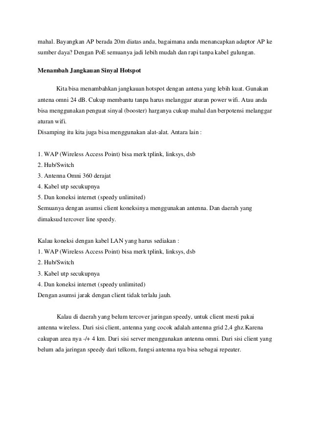 Langkah langkah membuat wifihotspot