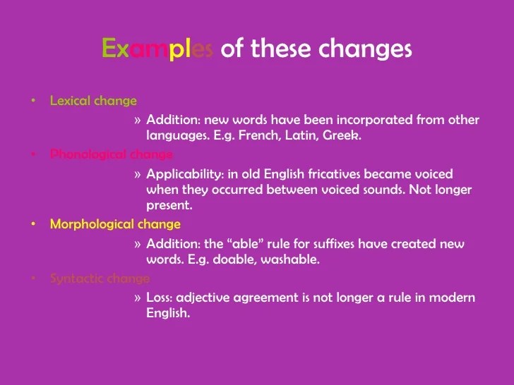Language change