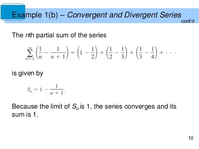 How To Find The Sum Of A Convergent Series