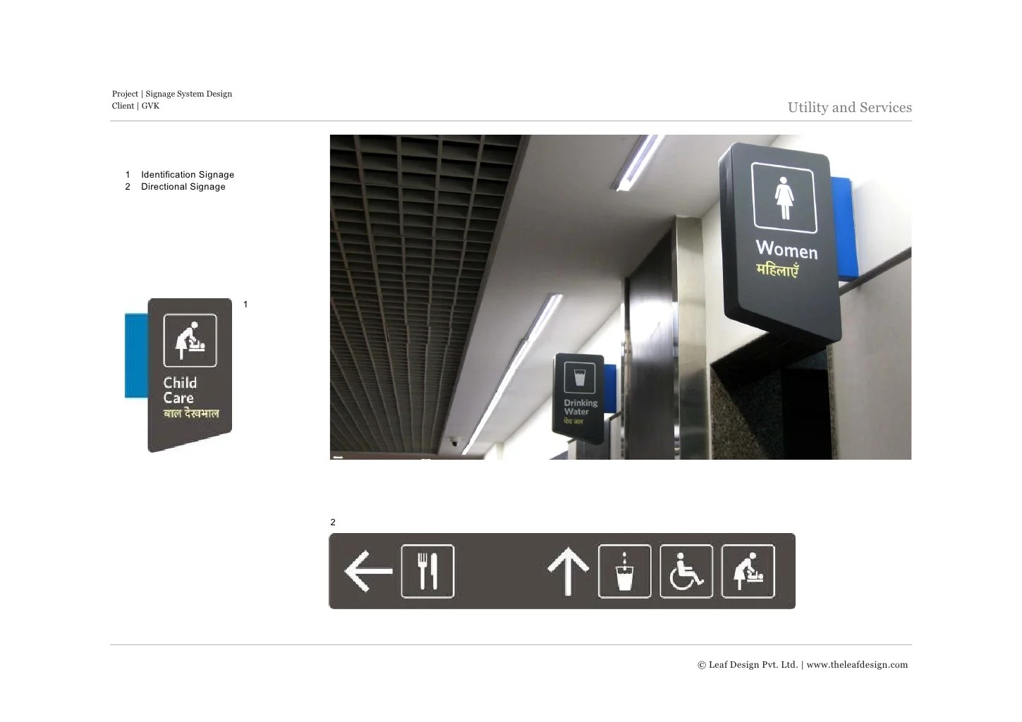 Signage design for Mumbai International & Domestic Airport