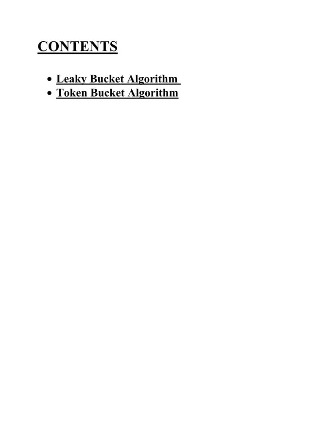 Leaky bucket algorithm PDF