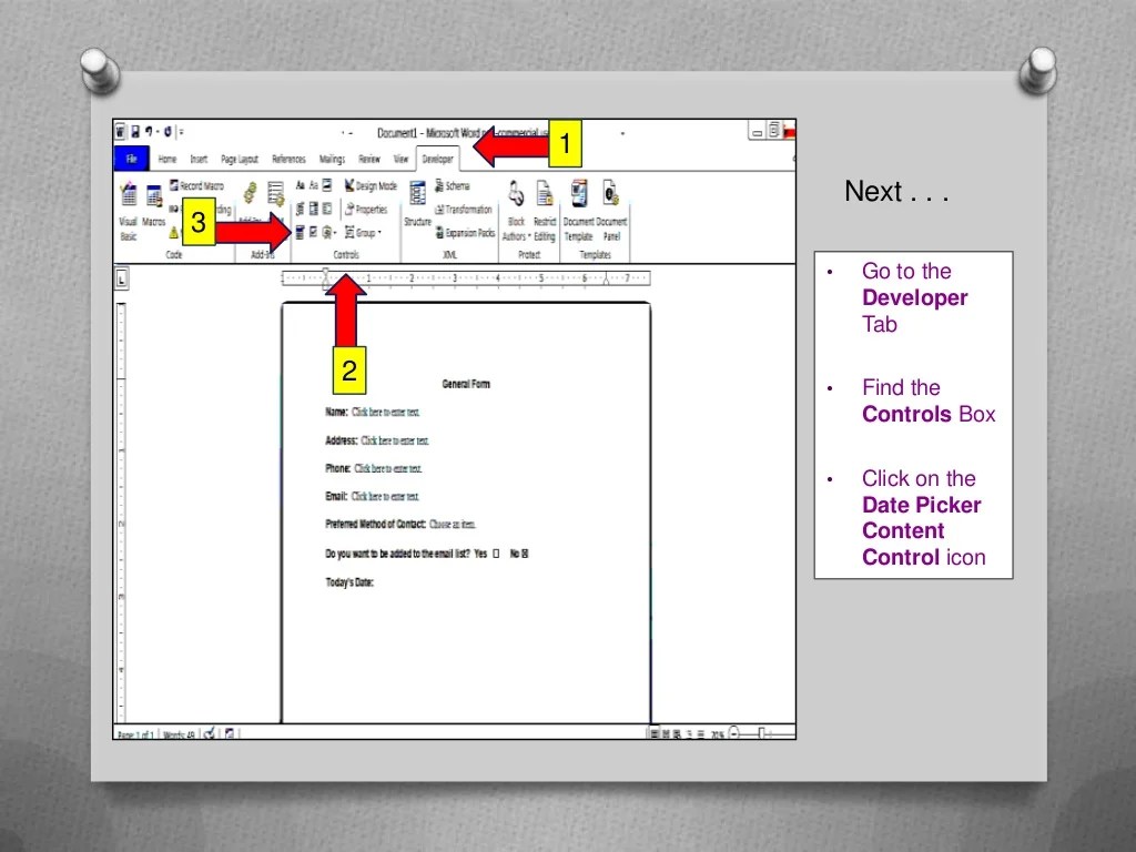 How to create a simple, fillable form using Microsoft Word