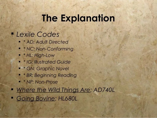Learning the Lexile