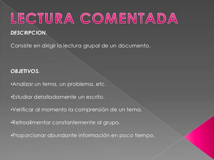 Lectura Comentada