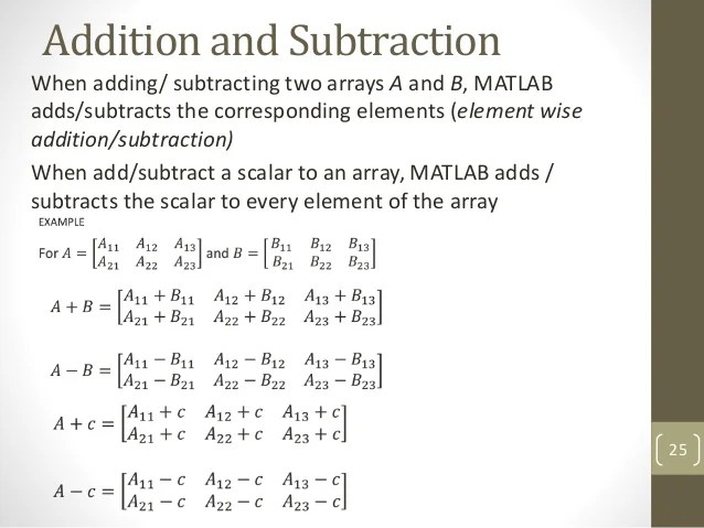 MATLAB Arrays and Matrices