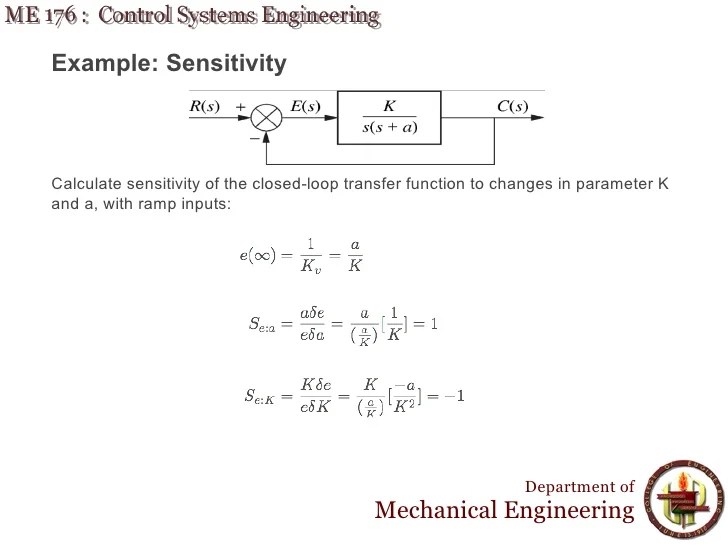 Lecture 12 ME 176 6 Steady State Error