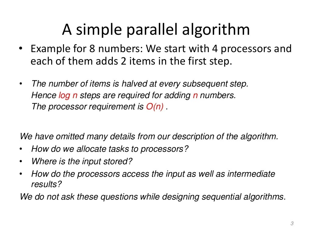 Parallel Algorithms