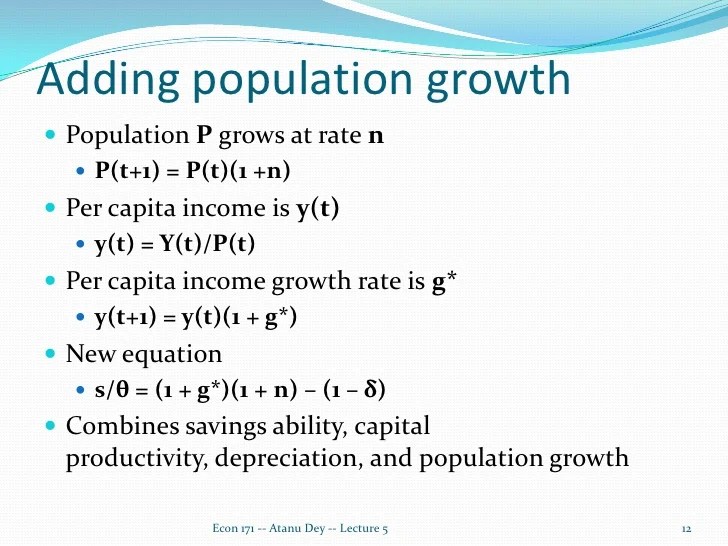 What Is Gdp Per Capita Growth Rate Formula