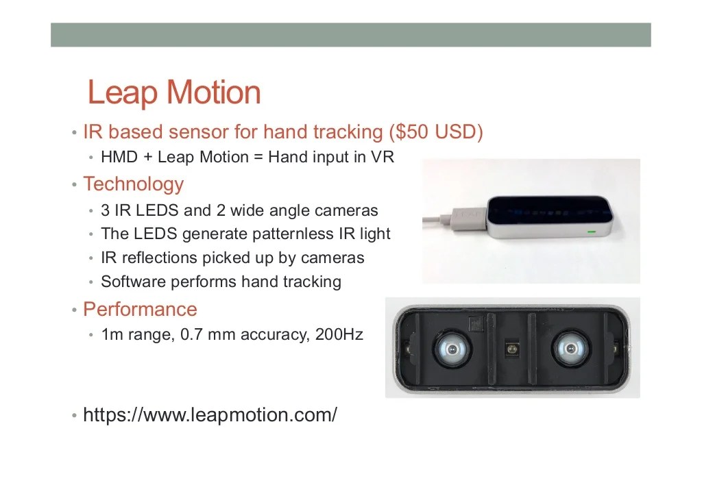 COMP 4010 Lecture6 Virtual Reality Input Devices
