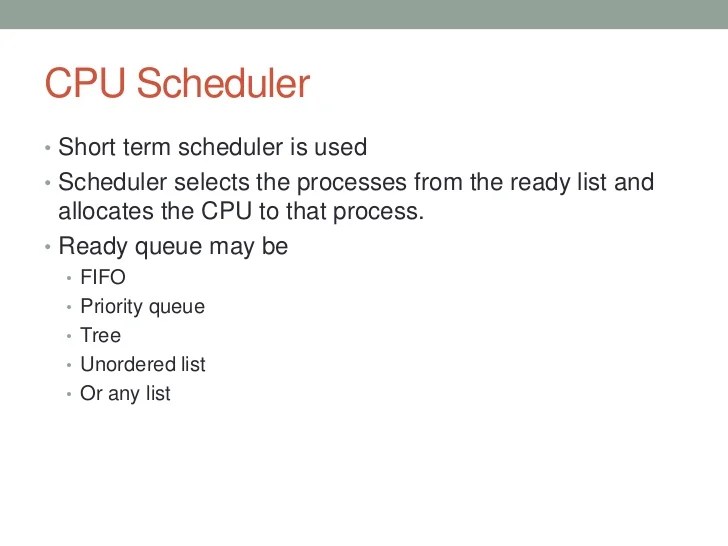 Lecture 7 cpu scheduling