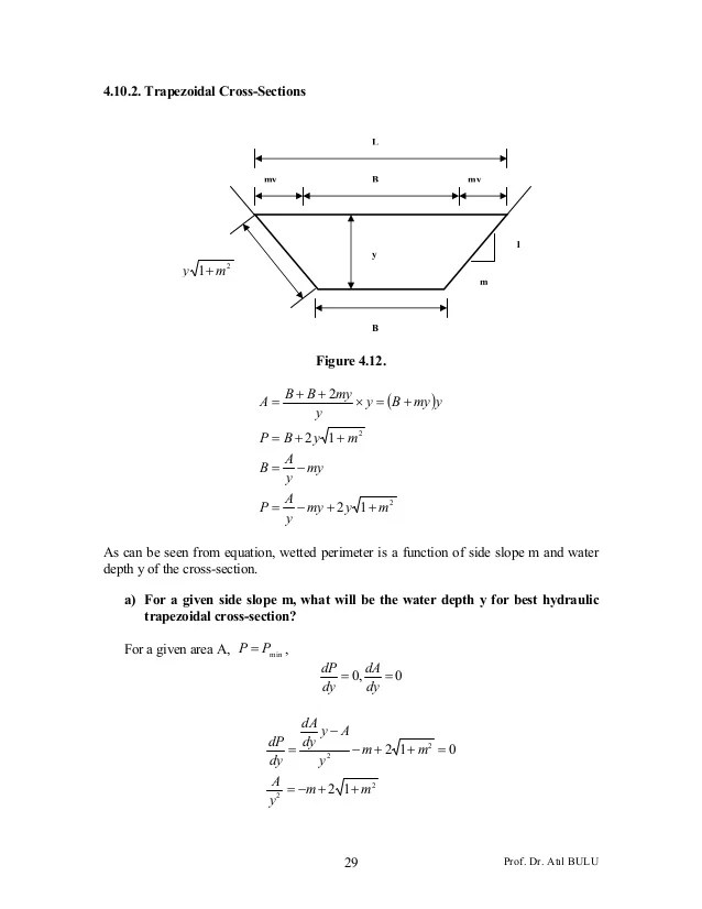 Open Channel Flows (Lecture notes 04)