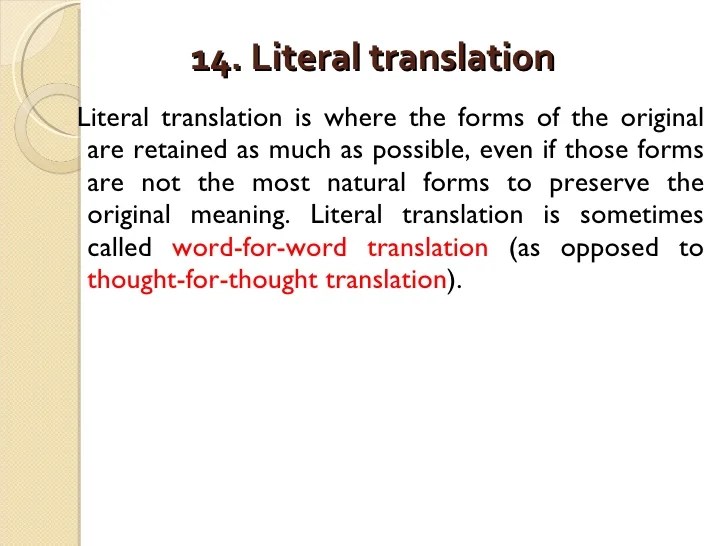 Translation Types
