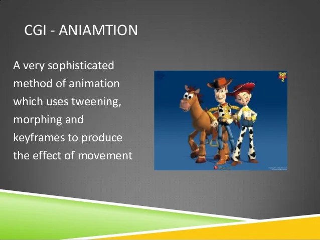 Lesson 1 different types of animation Lesson 1 different types of animation