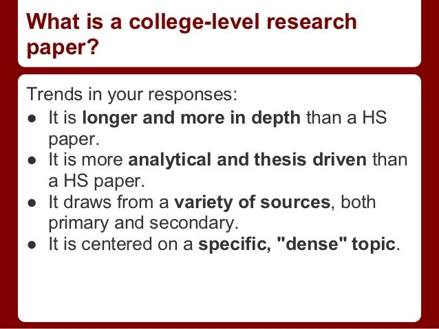 How to write a thesis driven essay
