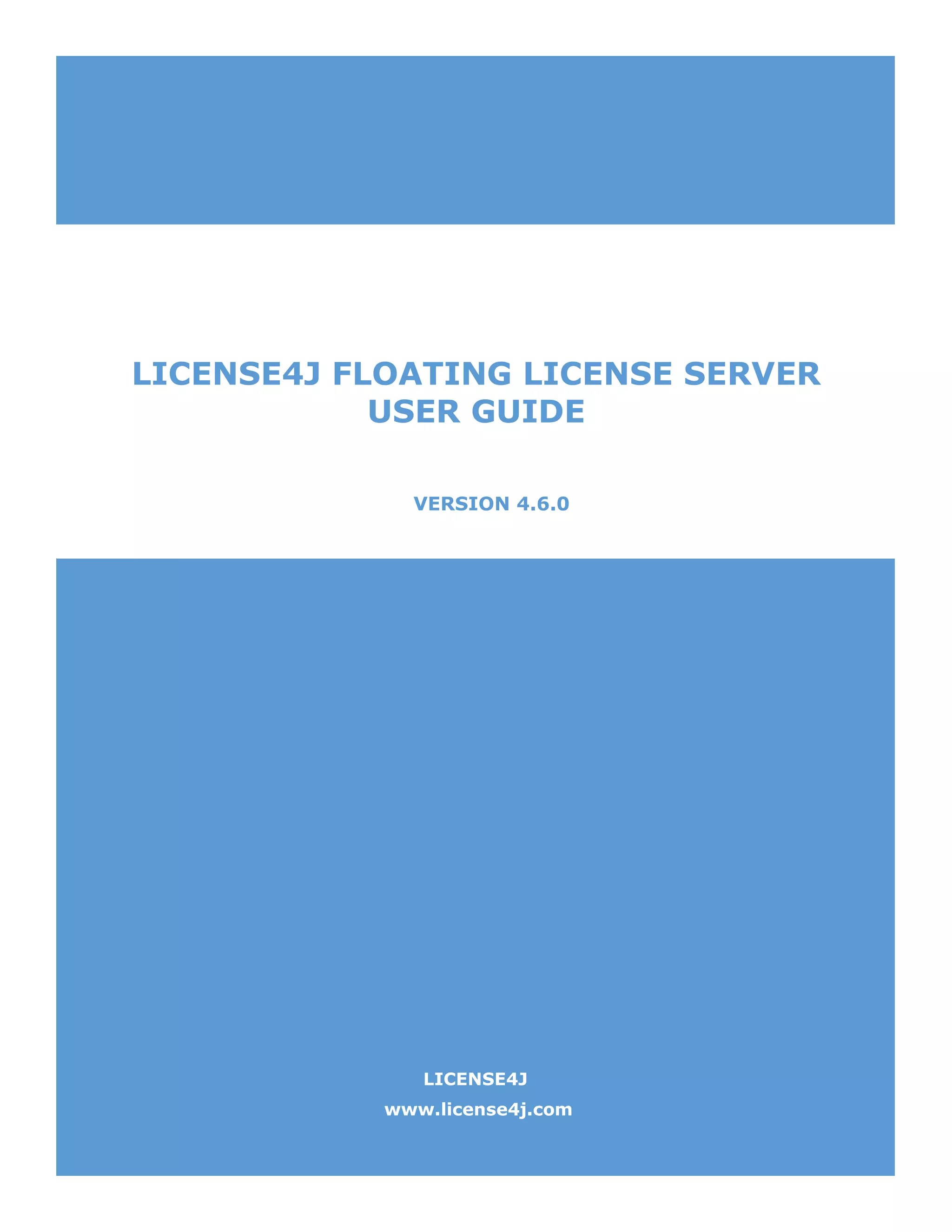 Floating License Server User Guide PDF