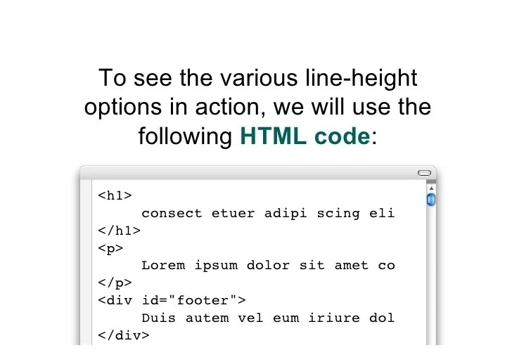 CSS LINE HEIGHT