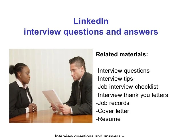 Linked in interview questions and answers