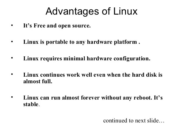 Linux a free and open source operating system Linux a free and open source operating system