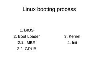 Linux boot process | PPT
