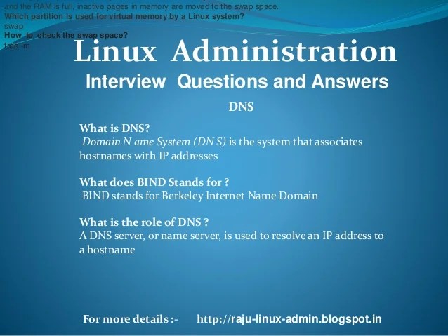 Linux interview questions and answers