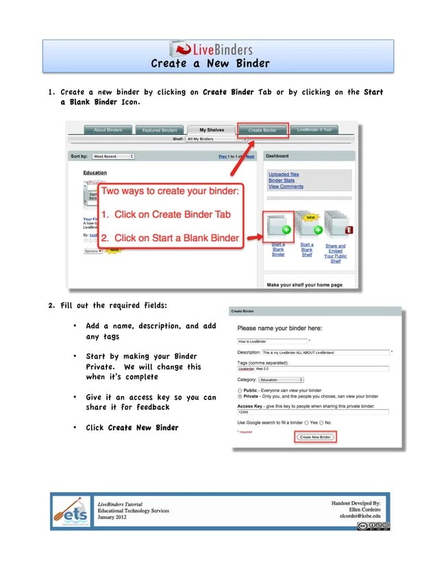 LiveBinders Tutorial