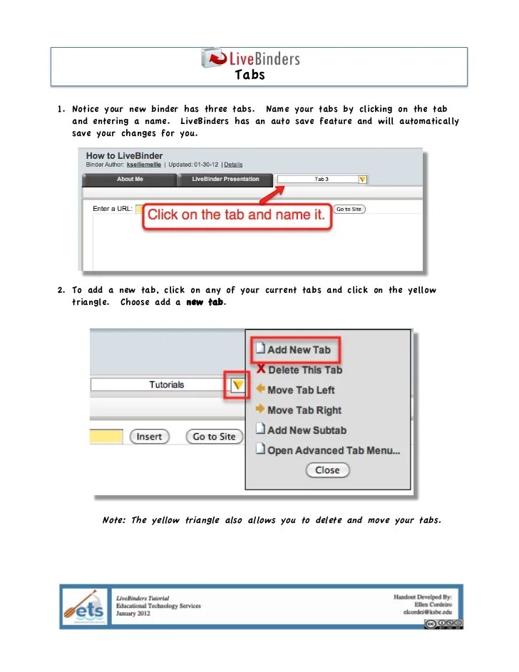 LiveBinders Tutorial