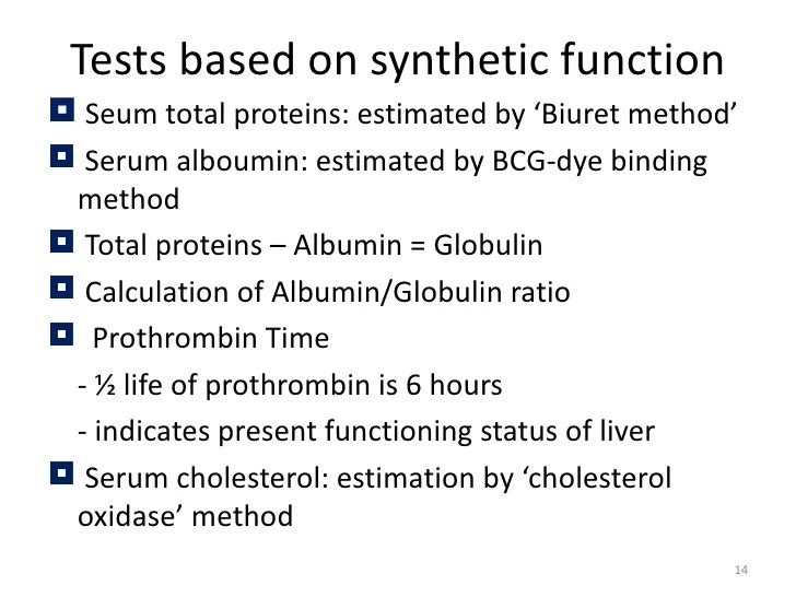 Liver function test