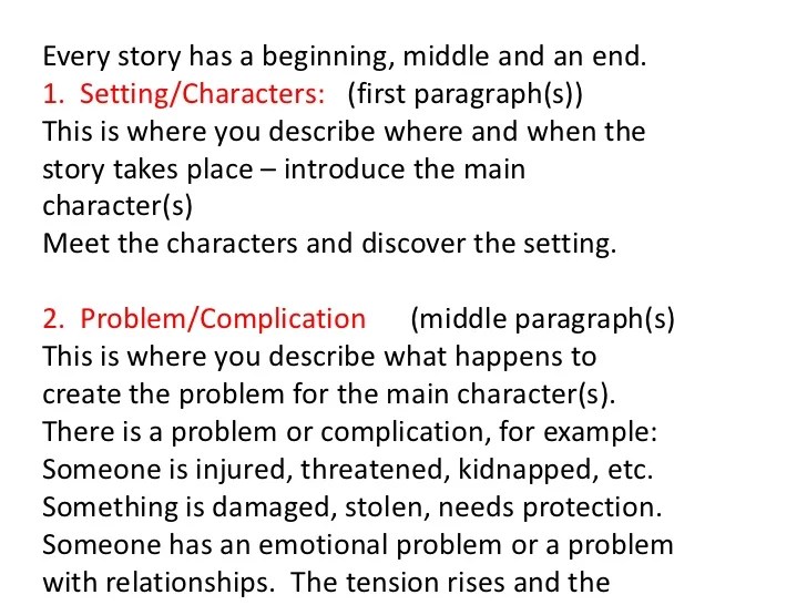 Llpi8.4 how to write a story