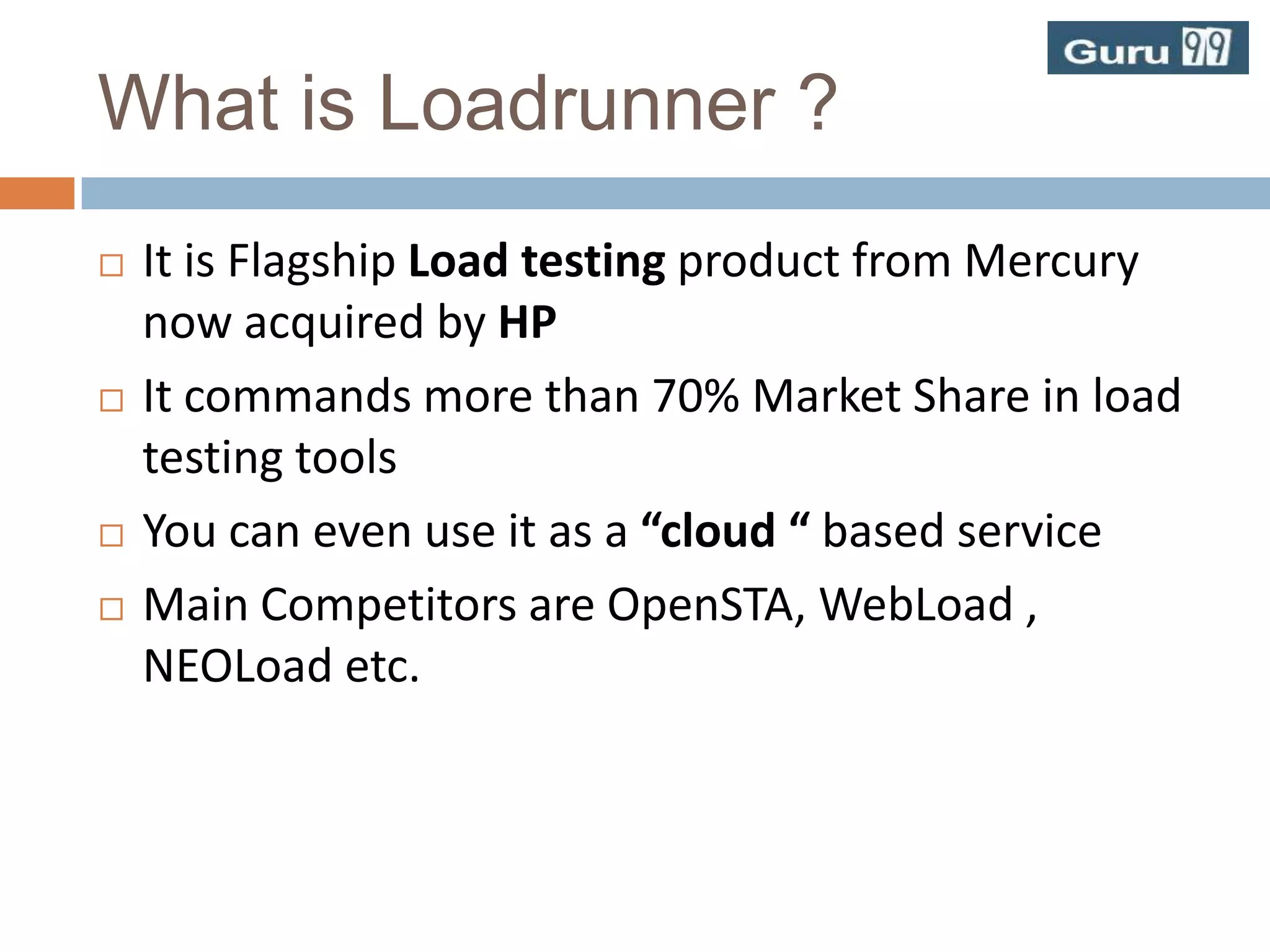 What is Loadrunner ? PPT