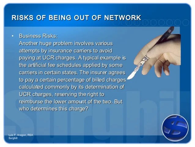 Out of Network overview for Surgical Assistants