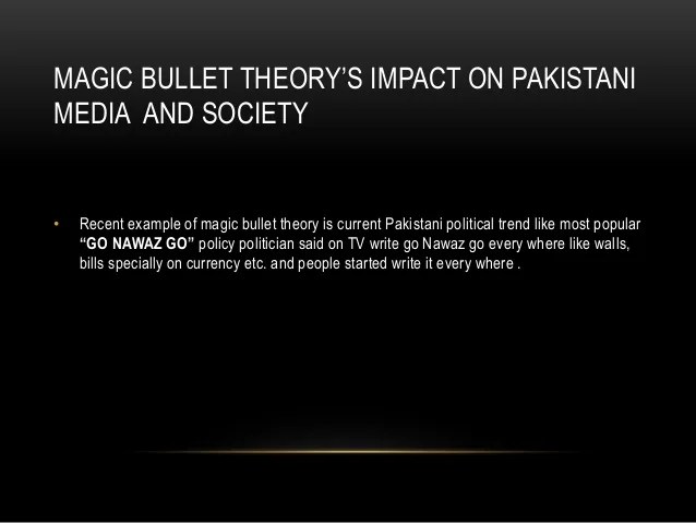 Magic bullet theory (assignment based)