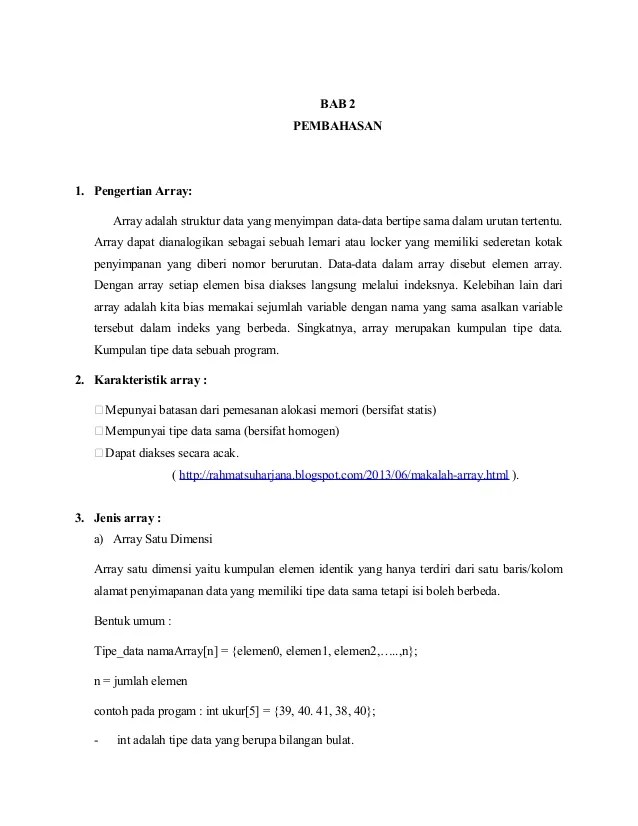 Makalah array