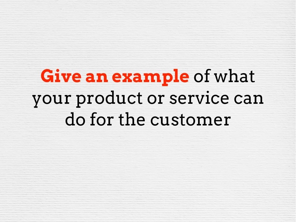 Give an example of what