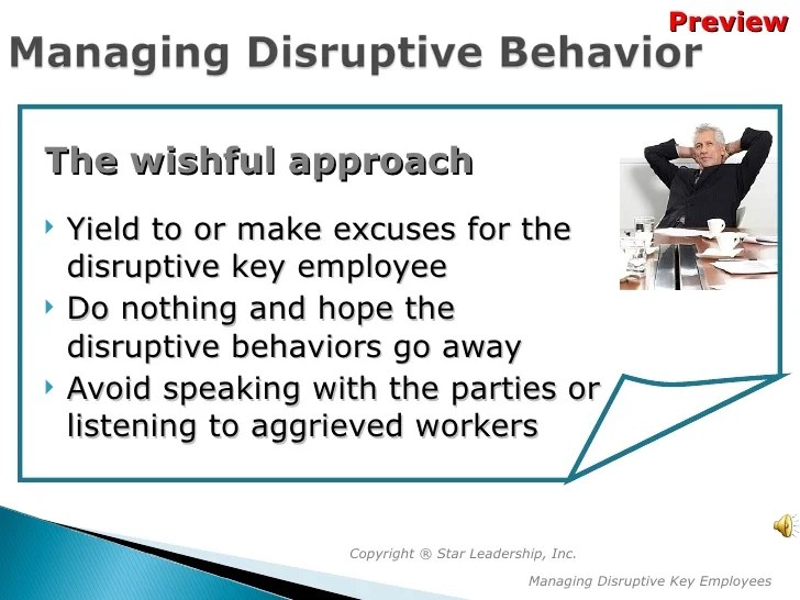 Managing Disruptive Employees Preview